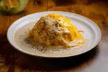 ポルチーニホワイトオムライス＆ミニサラダ White sauce Omelet rice ＆ mini salad（【カラダが喜ぶオムライスCafe】Egg House～梅田店～）