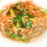 猪肉丝黑炒飯大盛り無料(けいぐん飯店)
