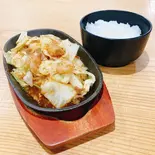 国産ホルモン鉄板焼肉定食(スタミナ焼肉ダレ)（鉄板焼肉専門店 スタミナ亭）