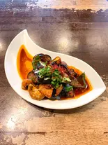 【menu限定】ナスのミンチ炒め（麺屋 天風）