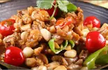 干锅牛蛙 蛙の汁なし火鍋（ビャンビャン麺 朋友）