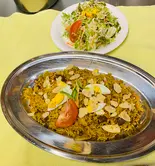 マトンビリヤニとサラダ/Mutton Biryani with salad（DEEP KITCHEN）