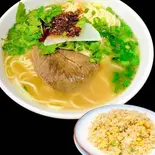 蘭州牛肉半拉麺+チャーハンセット（頭壱號蘭州牛肉麺）