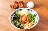 まぜそばセットA(まぜそばと唐揚げと追い飯)（油そば・まぜそば ロマン 寝屋川日之出商店街店）