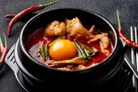 牛もつ旨辛ヤンニョムスンドゥブ（韓国カルビ丼とスンドゥブ 洞山 西新店）