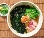 冷し梅わかめうどん（京うどんの店 夢吟坊 三宿本店）