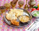 C チーズナンセット single curry Cheese Naan Set（NAMASTE GANESH MAHAL）