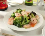 海老とブロッコリー炒め Shrimp and Broccoli Stir-Fry(中華 芳園)