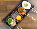 つくね三本セット(各種一本ずつ) 3 Meatball Skewer Set (1 of Each)(押忍 冬月)