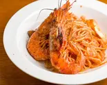 赤海老とキノコのトマトクリーム Spaghetti with an Akaebi Shrimp and Mushroom Tomato Cream Sauce（ハチョボリーノすずらん通り店）