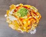 チーズ広島焼き（鉄板厨房広島焼き お多福）