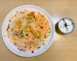 フィッシュムグライビリヤニ【M】(ライタまたはミニカレー付き)/Fish Mughlai Biryani【M】 (with Raita or Curry)（カビールジー インドカレー）