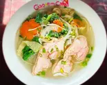 鶏と野菜のフォー  chicken ＆ vegetable pho（チャオエムカフェ）