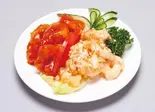 芝海老のチリソースとマヨネーズ各6匹 Shiba Shrimp in Chili Sauce ＆ Mayonnaise (6 Pieces Each)（中国料理 品珍酒家 大和店）