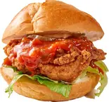 サルサチキンフィレバーガー（ペリペリチキン＆チキンバーガー ファイヤーチキン本郷三丁目店）