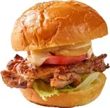 デラックスペリペリチキンバーガー（ペリペリチキン＆チキンバーガー ファイヤーチキン本郷三丁目店）