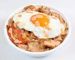ミックス 卵ケバブ丼Beef ＆Chicken egg kebab bowl（スターケバブインドカレーハラル専門店）