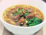 牛バラ肉刀削麵(牛腩刀削面)（中華居酒屋 暉記）