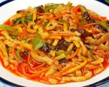 豚肉細切り辛味噌炒め（中華料理華馨園）