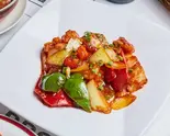 海老のピリ辛チリソース炒め Shrimp ＆ Chili（インドネパール料理 アジアンダイニング ロータス）