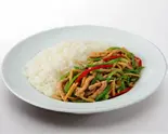 青椒豚肉絲飯 Green Pepper Steak ＆Rice（上海イーエックス池尻店）