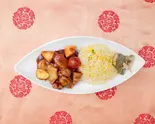 炒飯プレート酢豚 Fried Rice and Stir Fried Sweet and Sour Pork（上海イーエックス池尻店）