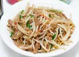 豚肉とモヤシあんかけ焼きそば Pork ＆ Bean Sprout Ankake Yakisoba（チャイニーズキッチン 大唐）