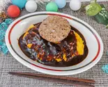 小ハンバーグオムライス（オムライス・オムカレー・カレーの『Minizzuderi』鶴橋店）