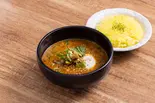温玉納豆キーマスープカレー  Natto keema ＆ quail Soup Curry（SoupCurry Beyond Age 南19条店 (スープカレー専門店 ビヨンドエイジ 南店) 自慢のスープは8種類から選べます）
