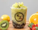 タピオカキウイスムージー Tapioca in Kiwi Smoothie（黒工号錦糸町店）
