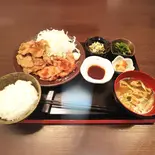 自家製タレの豚肩ロース生姜焼き膳(味噌汁付)(輔星)