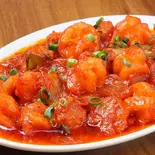 海老チリ Shrimp chili（【1日500食売れる本場カレー】トップスパイス Top Spice 高田馬場店）