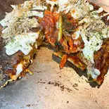 豚キムチーズ天（東京鉄板倶楽部 田）