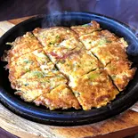豚キムチチーズチヂミ Pork Kimchi Cheese Korean Pancake（神戸長田牛すじ専門店 すじ福）