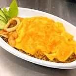 ガパオ炒飯(シーフード)+スクランプエッグ ข้าวกะเพราทะเลคลุก+ไข่ข้น(PINTO)