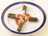 (YAPRAK DOLMASI ) ( Stuffed grape leaves ) ぶどうの葉のピラフ詰め( HALAL) トルコ料理（トルコ料理ボスボラスハサン市ヶ谷店）