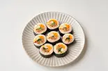野菜キンパ(韓国風のりまき)(韓国キンパとスンドゥブチゲスープ ペゴパヨ Korian GIMBAP & Sundubu chige Pegopayo)