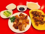 北京ダック半匹(ニ種味わい)（中国東北家郷料理 永利 池袋本店）