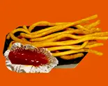 もちもちロングポテト(ケチャップ) LONG POTATOES(KETCHUP)（オッパチーズ）