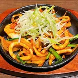 鉄板イカ炒め（とんとんポチャ 国分寺店）