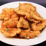 揚げ豚肉の甘酢かけ（聚楽飯店）