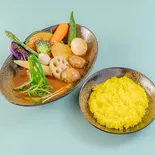 パリっとチキンベジタブルスープカレー Crispy Chicken Vegetable Soup Curry（ラザンの台所）
