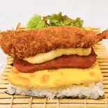 ポークたまごおにぎり <海老タル>(スープ付き)（家庭料理 風琉里）