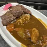カレーライス 焼肉のせ（きしもん）