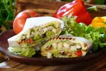 ガーリックシュリンプとワカモレのピリ辛 ホットサンド Garlic shrimp and guacamole hot sandwich（ホットサンドとサンドイッチのお店 サンドウィッチマン）