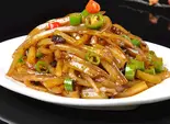 豚肉とザーサイ炒め（千葉餃子 船橋店）