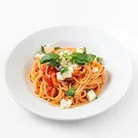 スパゲッティ モッツァレラチーズとフレッシュトマトソース バジル添え(GILIOLA 津田沼店)