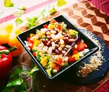 クアトロビーンズのグレインズライスボウルサラダ(Grains rice bowl salad グリーングレインブレイン)