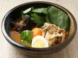 No.2！もち豚とほうれん草のスープカレー Soft Pork and Spinach Soup Curry（カレー食堂 心 下北沢店）