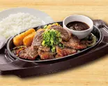 カットステーキ(6枚)ネギ＆にんにく醤油ソース弁当（ガスト 西新店）